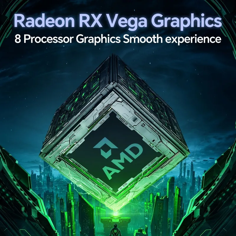 LENO 최신 AMD R5 3500U 미니 PC, 트리플 스크린 확장 지원, 32GB RAM, 2TB SSD, 고성능 미니 데스크탑