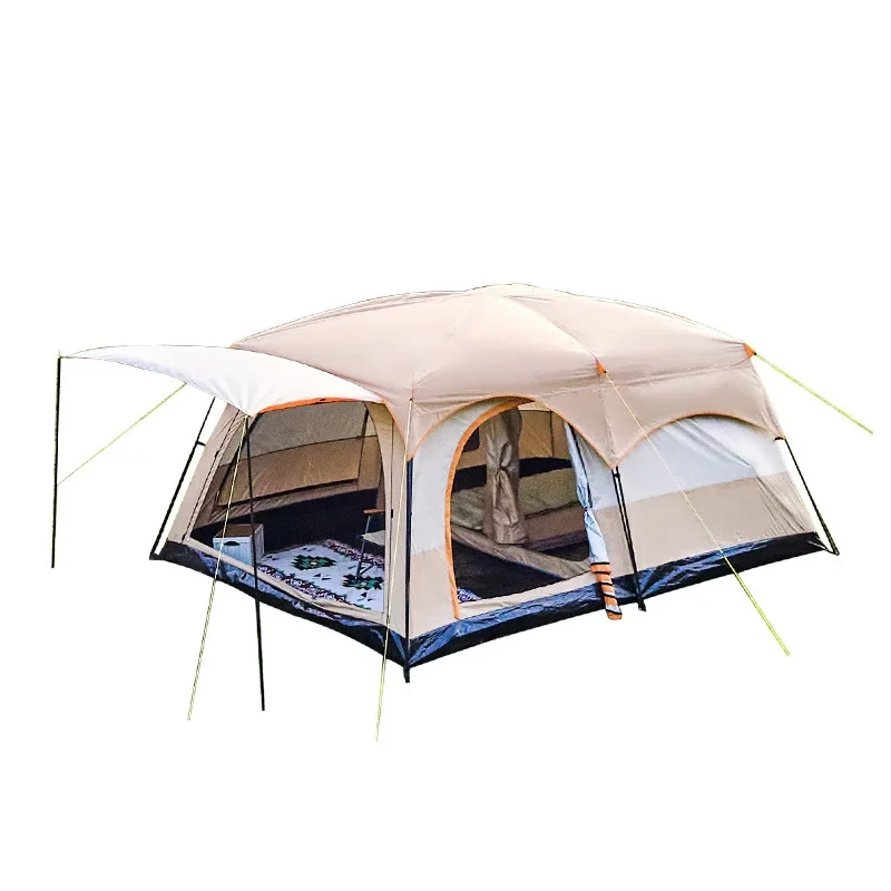 YOUSKY Camping Tent Big Space Outdoor 5-8 Person Double Layer 2 Rooms 1 Living Room Luxury Waterproof Tent
