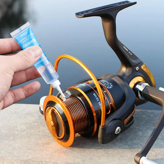 Fishing Reel Lubricant 15ml Reel Cleaner Butter Grease 2 Pieces Reel Oil  And Lube Angler Pack Casting Spinning Reel Maintenance