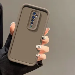 Enhanced Matte Anti - Drop Soft Protective Phone Case Cover for OPPO Reno2 (Coffee)
