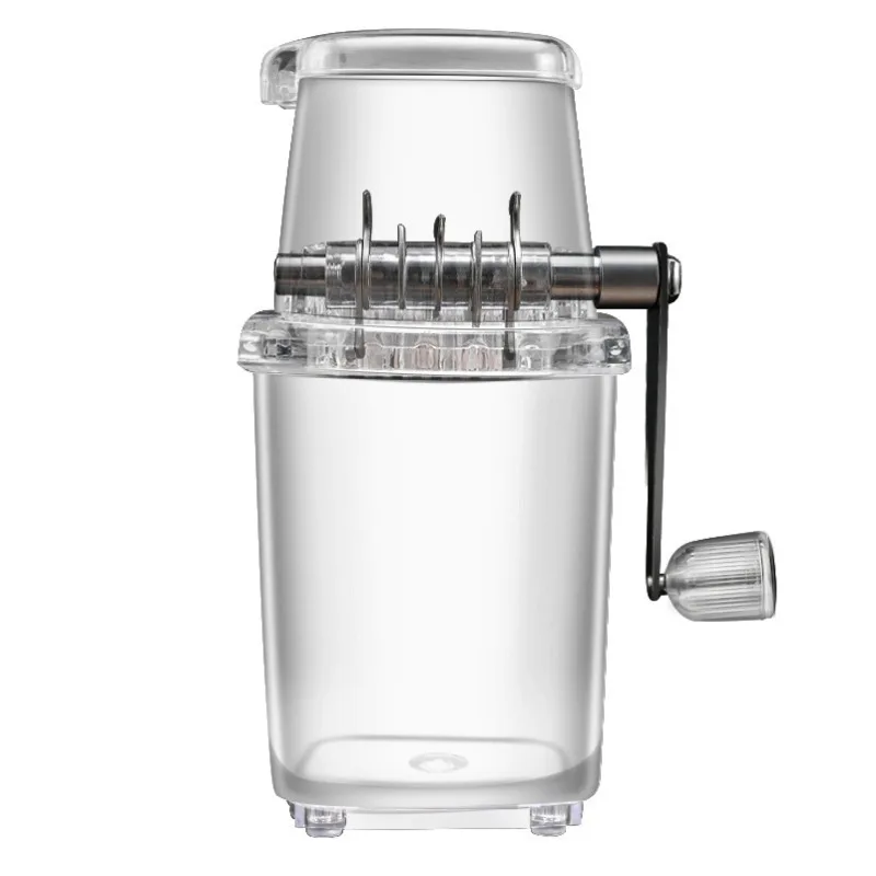 Portable Hand Crank Manual Ice Crusher Shaver Kid Shredding Snow Cone Maker Tool Ice Crusher Machine