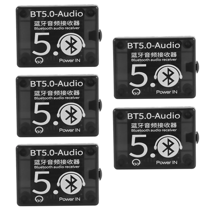 Hot 5X BT5.0 Audio Receiver MP3 Bluetooth Decoder Lossless Car Speaker Audio Amplifier Board With Case