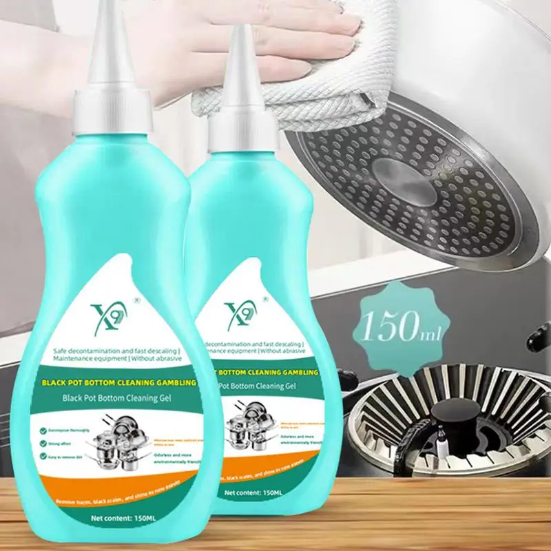 150ml Pot Bottom Cleaning Agent Multifunctional Gel Cleaner For Cookware Pan Bottom Bright Surface Oil Stain Cleaner