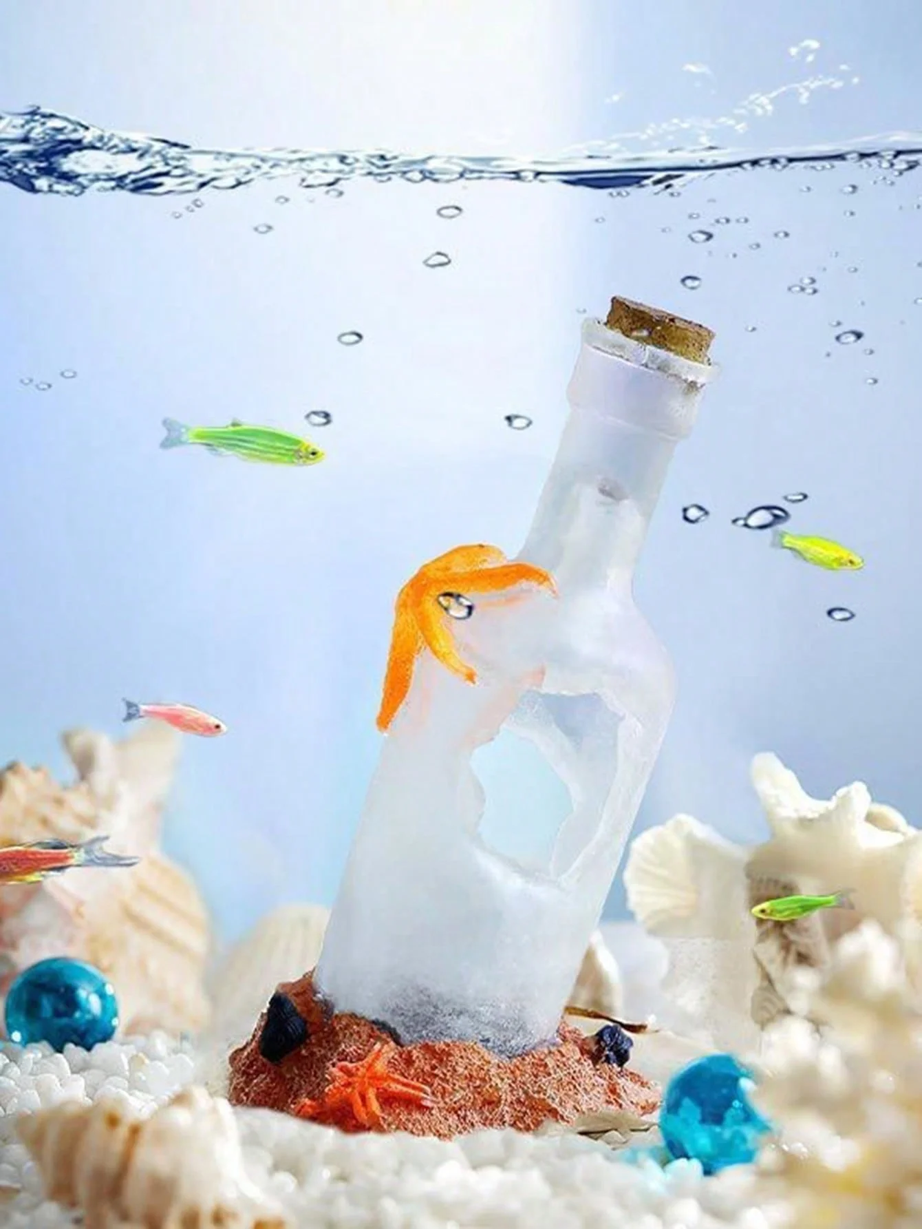 1pc-Fish hiding place in water, shrimp decoration, underwater aquarium cave decoration, home office, fish tank landscaping