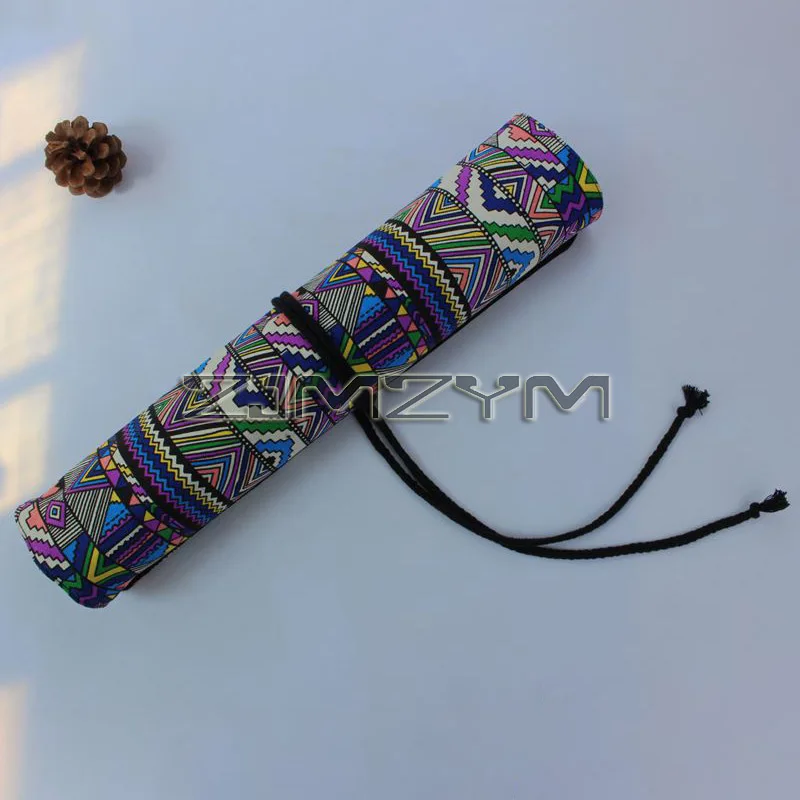 수채화 브러시 연필 가방, 중국 회화, 서예 브러시, 연필 케이스 롤, 서예 펜 보관 가방