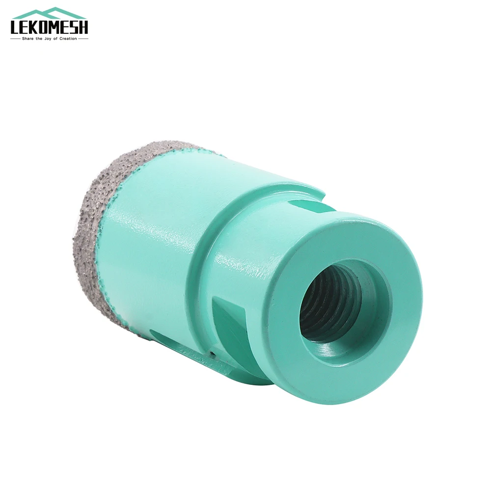 LEKOMESH 다이아몬드 드릴 비트, 화강암 대리석 세라믹 타일 석재 구멍 톱 드릴 코어 비트, M14, 1, 개 코너드릴