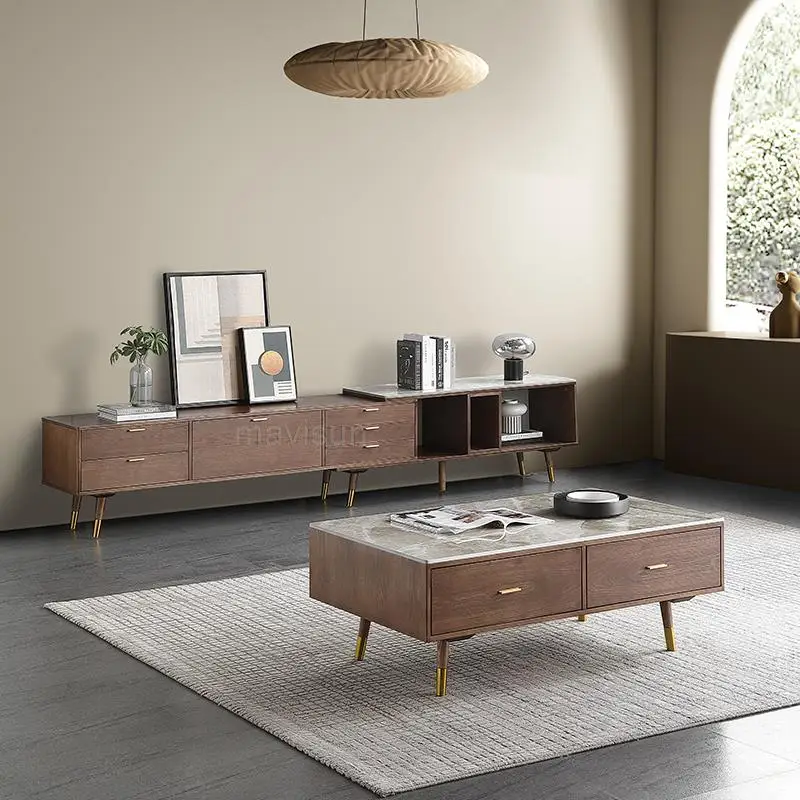 

Nordic Solid Wood Coffee Table Glossy Apartment Simple Modern Coffee Tables Luxury Living Room Stolik Kawowy Home Furniture