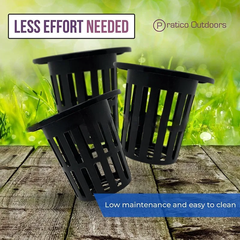 

50pcs Hydroponic Basket Garden Plant Soilless Grow Net Hydroponic Aeroponic Planting Grow Clone Nursery Plant Soilless