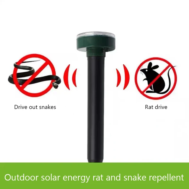 Napenergia Ultrahangos Kártevői Egér Repellő Kígyó Rovare Rovar Mólos Rágcsáló Taszító Csótány Kültéri - Image 5