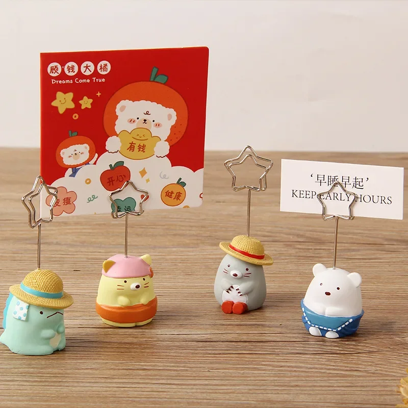 Desk Memo Holder Creative Desktop Crafts Desk Ornaments Envelop Holder Animal Desk Memo Holder Photo Card Message stand Photo Stander