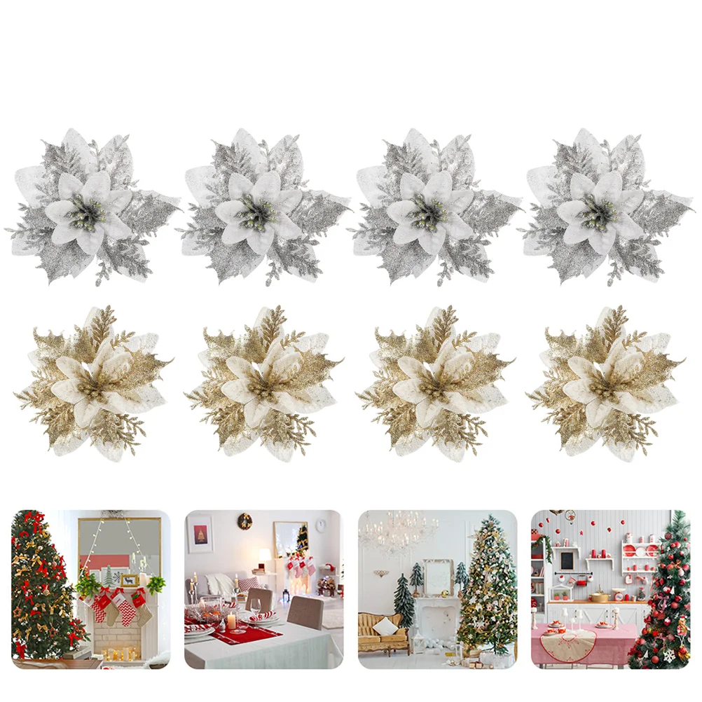 

Fake Christmas Flowers Christmas Ornaments Christmas Tree Decor Supplies Decorations