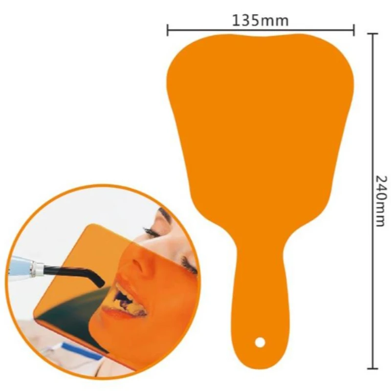 11-teiliges Set: Handgehaltener Dental-Schutzschild, Augenschutz, Lichthärtungsschutzplatte, Lampenfilter für Zahnarztpraxen