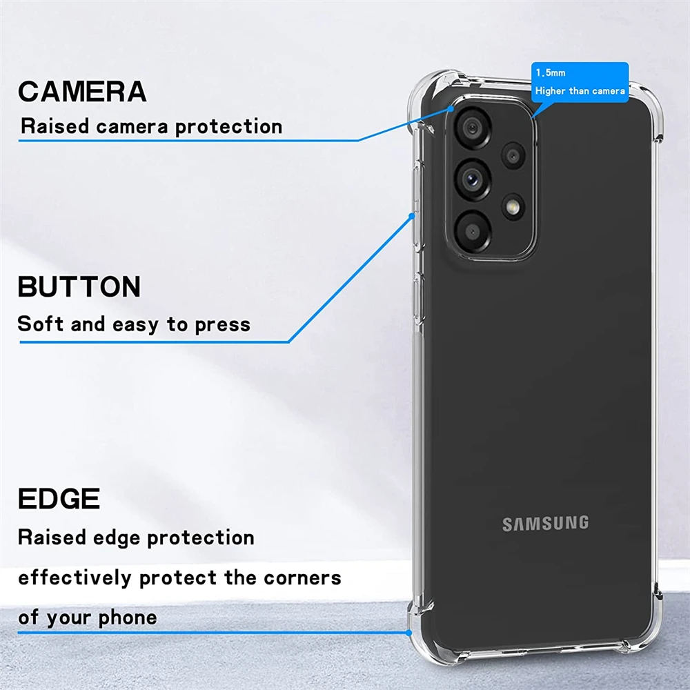 Durable Shockproof Clear Silicone Phone Case