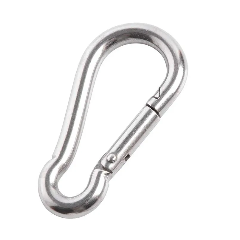 304 스테인리스 스틸 등산 버클, 등산 카라비너, 캐리비너 클립, 카빈 스냅 후크, 키락, 고품질