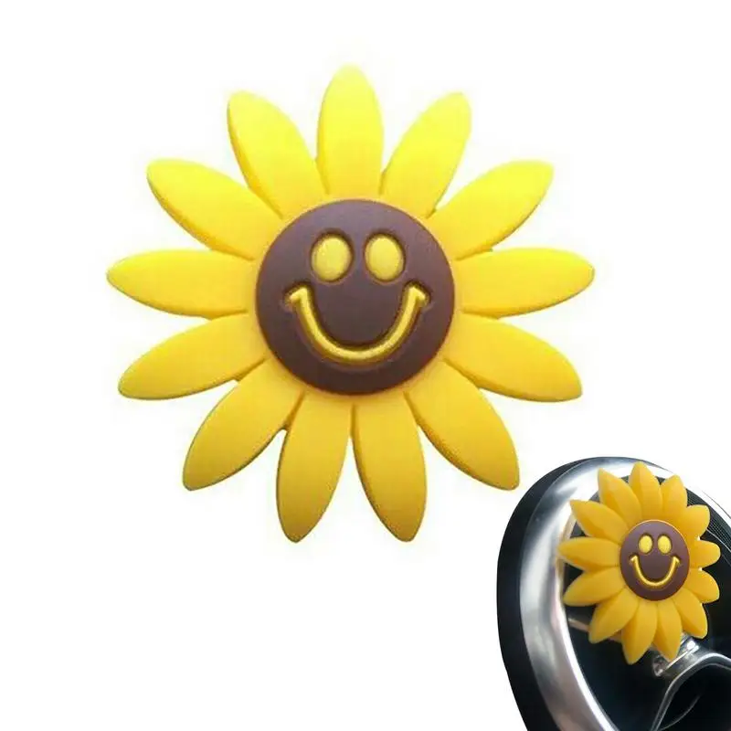 

Perfume Sunflower Clip Sunflower Car Air Vent Clips With Aroma Card Slot Diffuser Sunflower Clip Improve Interior Air Car Vent