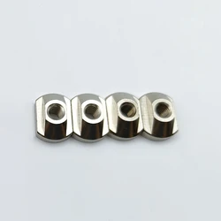 Hydrofoil Track Brass T-Nuts Set for Water Sports Surfing Accessories (4-Pack) (4pcs silver M6)