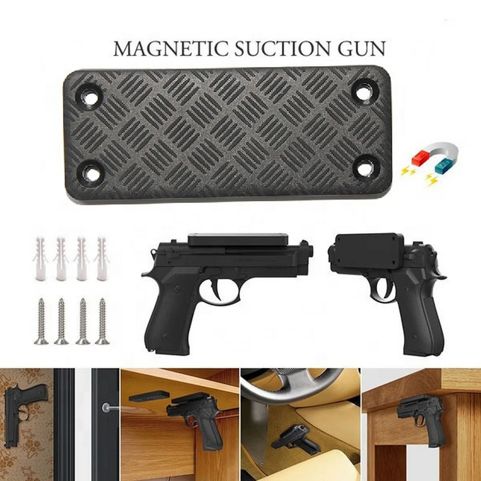 1 Pcs Concealed Gun Pistol Rifle Mount Holder Holster