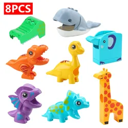 Marble Run Adventure: Electric Spiral Lift and Animal Slide Track with Piano Features (8pcs animal slide)