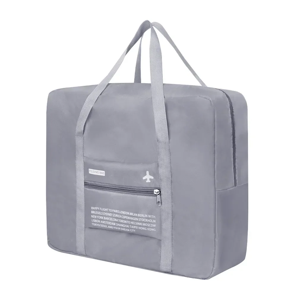 Compact Waterproof Nylon Travel Organizer Bag with Large Capacity and Foldable Design