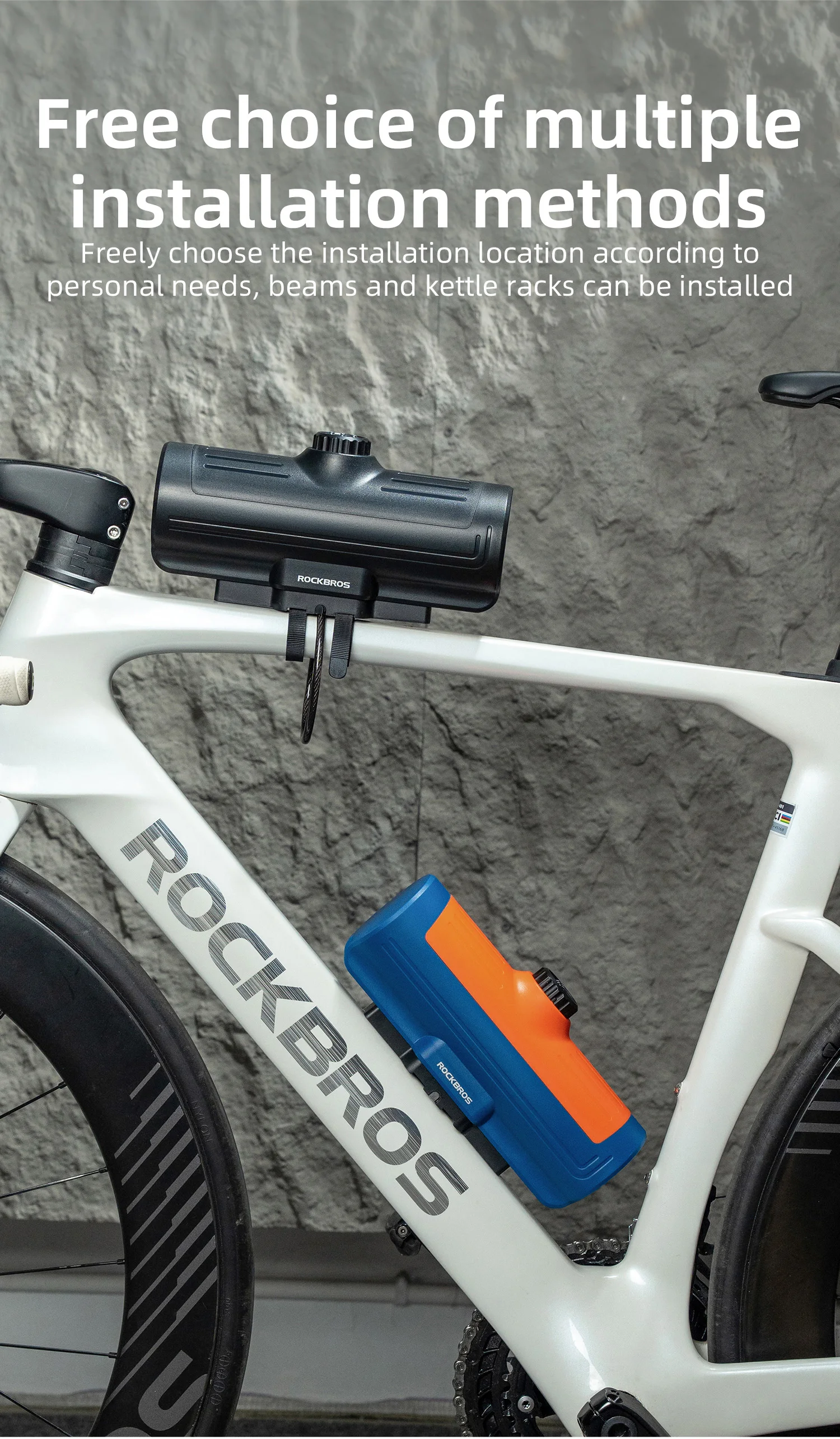 Pozycjonowanie torby na ramie roweru