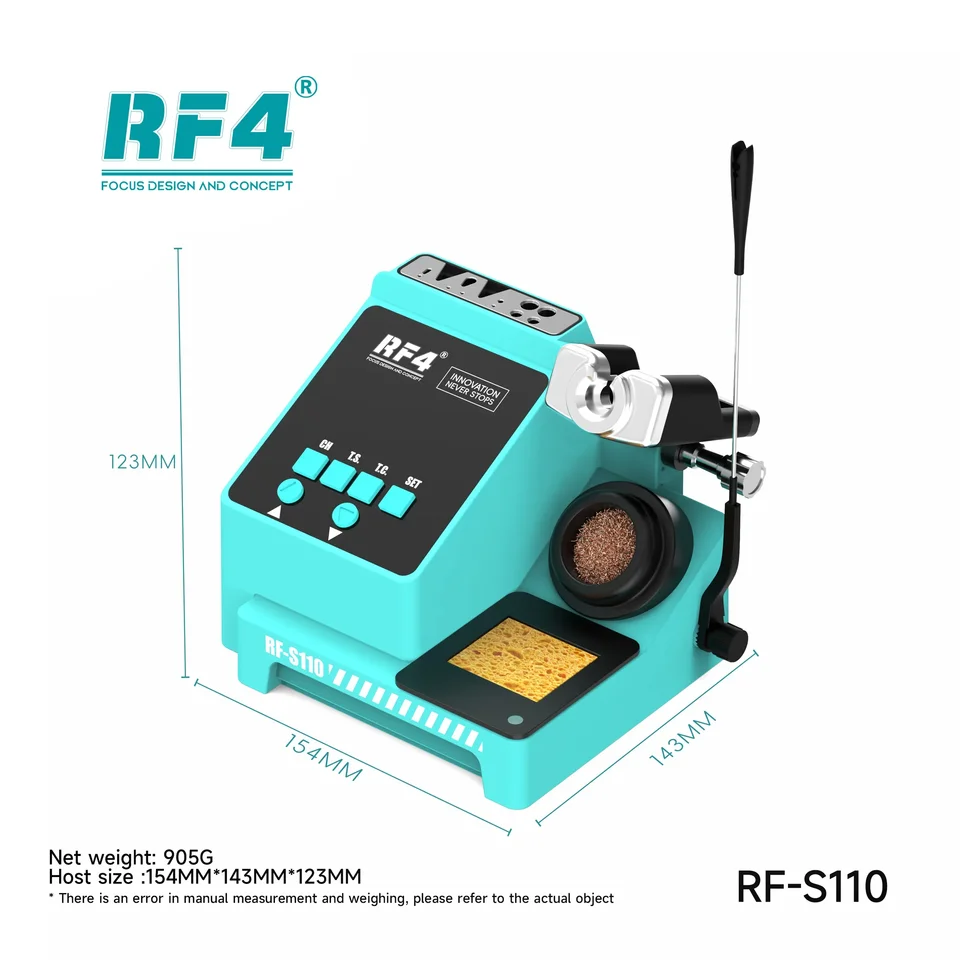 NEW RF4 S110 TCP Soldering Station with C210 Handle Foot Pedal