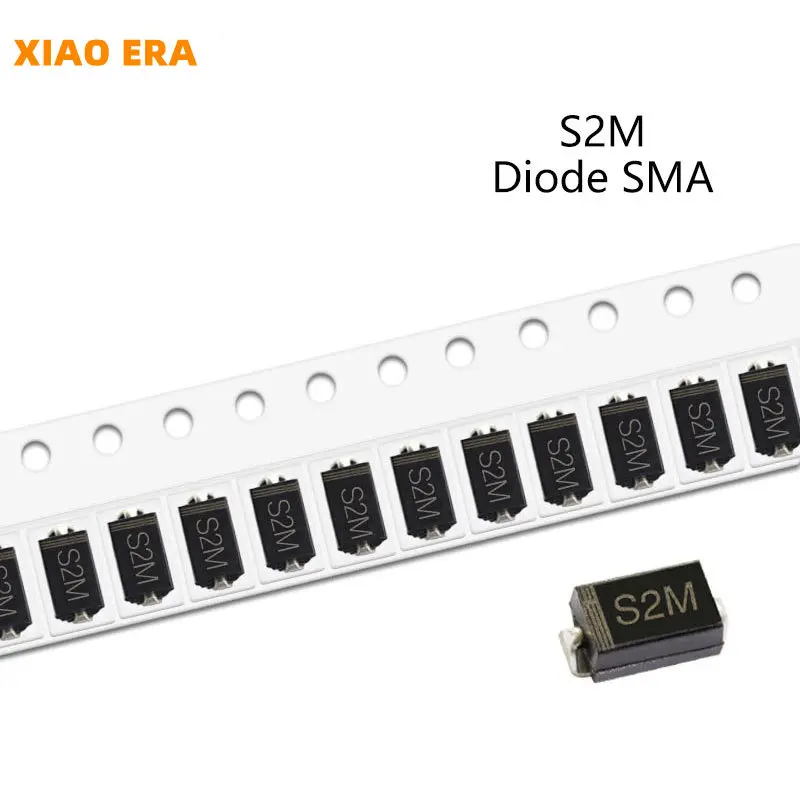50pcs Smd Rectifier Diode Do214ac S1a S3m S1d S1g S2m S1m 3a 50v 100v