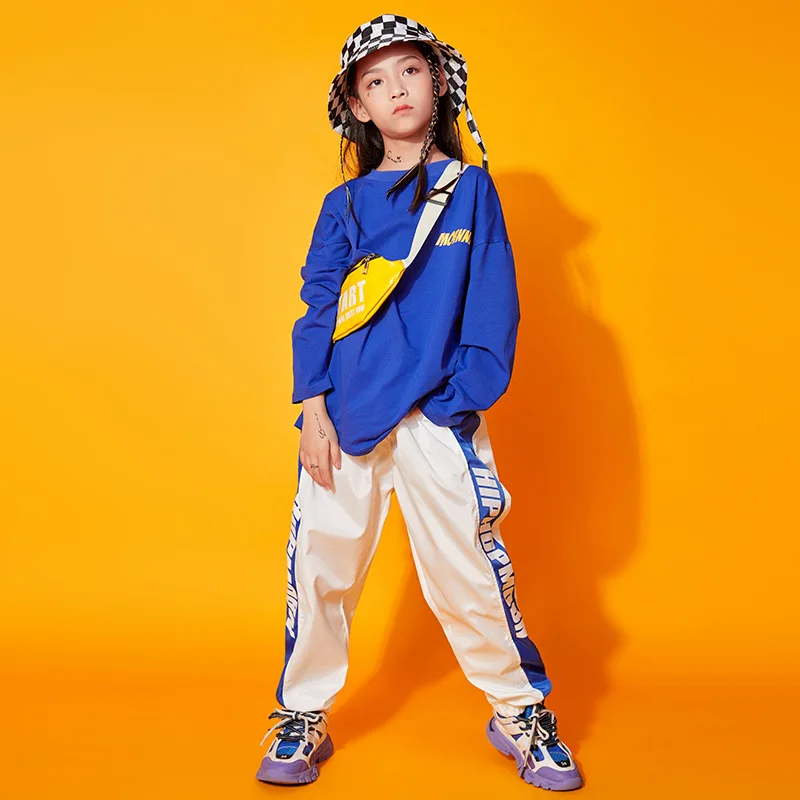 

Children Dance Clothes Jazz Hip Hop Costumes for Girls Boys T Shirt Pants Suits Ballroom Dancing Competition Party Show Outfits