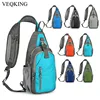 VEQKING Durable Shoulder Bags, Adjustable Straps, Portable Ourdoor Bags, Multicompartments Sports Backpacks, Solid Chest Bags 1