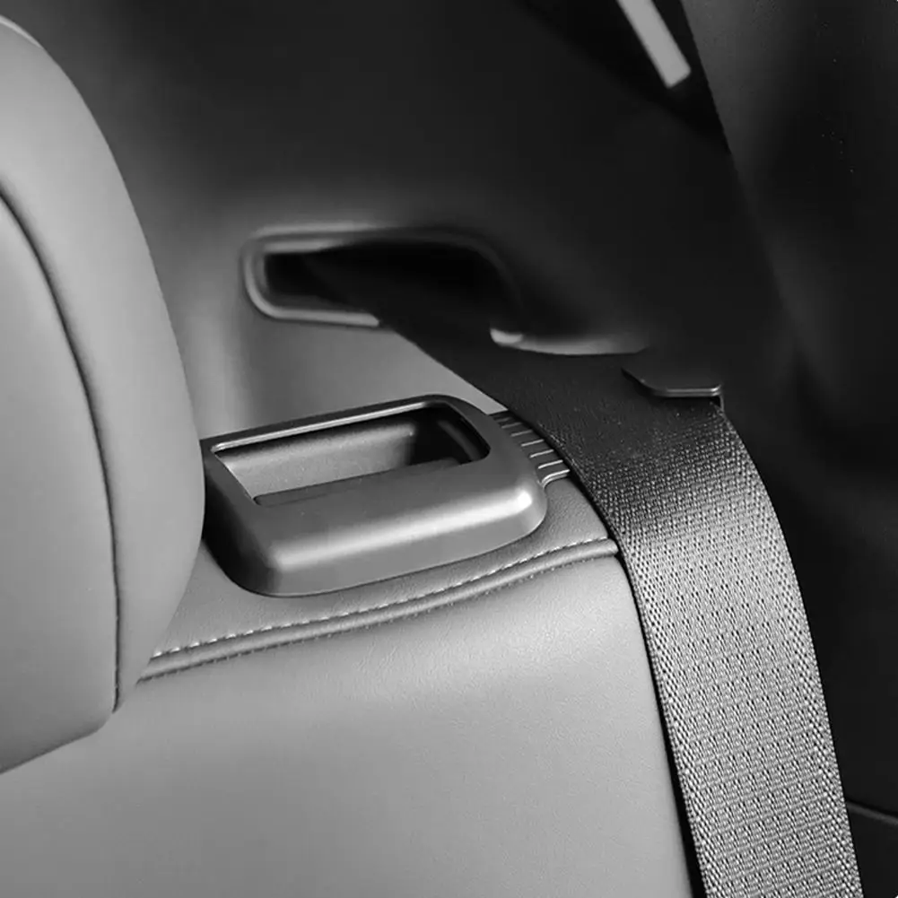 Crochet de ceinture de sécurité en fibre rapide pour sièges de voiture, accessoires intérieurs pour touristes, stockage de coffre, modèle Y, V9O6, 2021-2023, 2 pièces