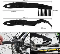 1 ensemble d'outils de nettoyage de vélo, Kit de brosses pour pneus, pignons, coins serrés, compatibles avec vélos et motos 2