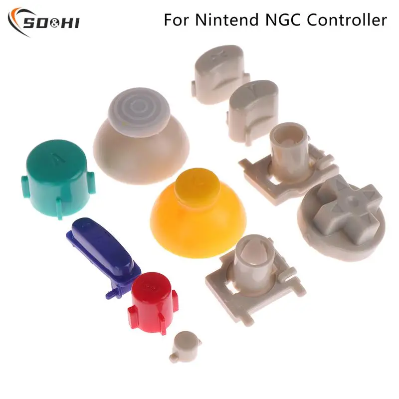 1Set Di Pulsanti Set Completo Per Gamecube L R Pulsanti Trigger Sinistro Destro Pulsanti Abxy D-Pad Kit Mod Set Per Controller Nintend Ngc