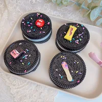 Big Oreo Biscuit Pinching Toy Mochi Taba M Beans Sandwich Stress Relief Toy Cookies TPR Slow Rebound Toy Squeeze Dessert Toys 2