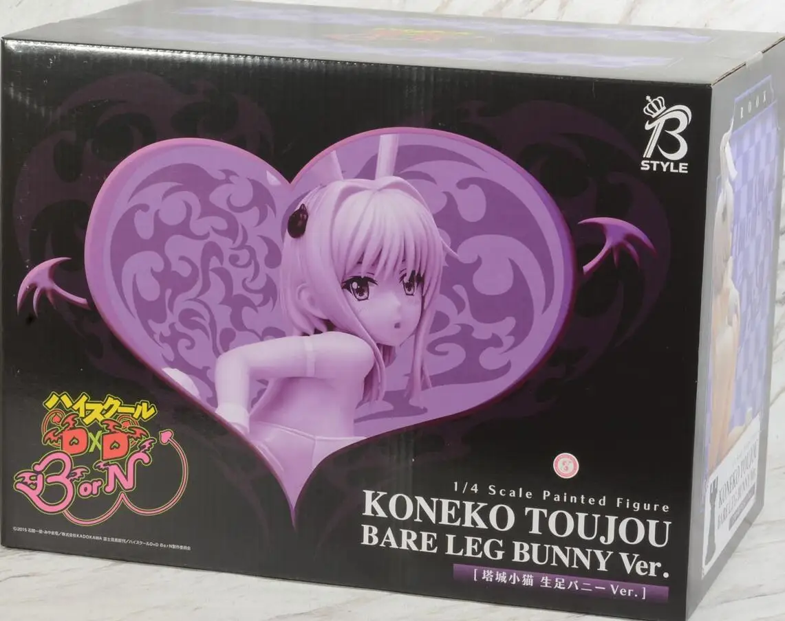 High School DxD Toujou Koneko Bunny Girl 14 100% Original genuine PVC  Action Figure Anime Figure Model Toys Figure Collection - AliExpress