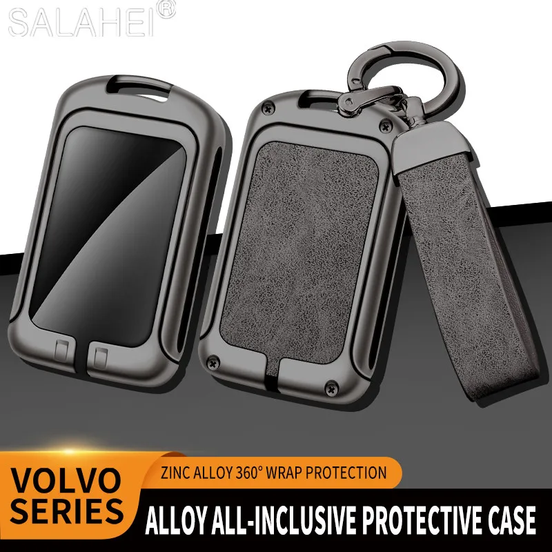 

Zinc Alloy Car Key Cover Case Holder Shell Protector Fob For Volvo S60 S90 XC40 XC60 XC90 V60 V90 T5 T6 T8 Polestar 1 Accessory