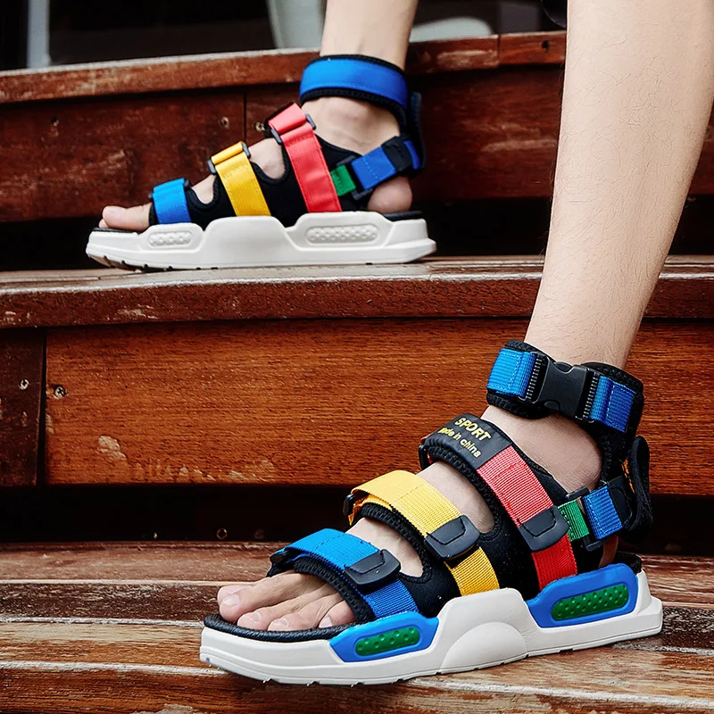 New Vibrant Multi-Color Mens Strap Sandals TEVA HURRICANE XLT2 MEN SPORT SANDALS BRIGHT RETRO MULTI US  main image 3