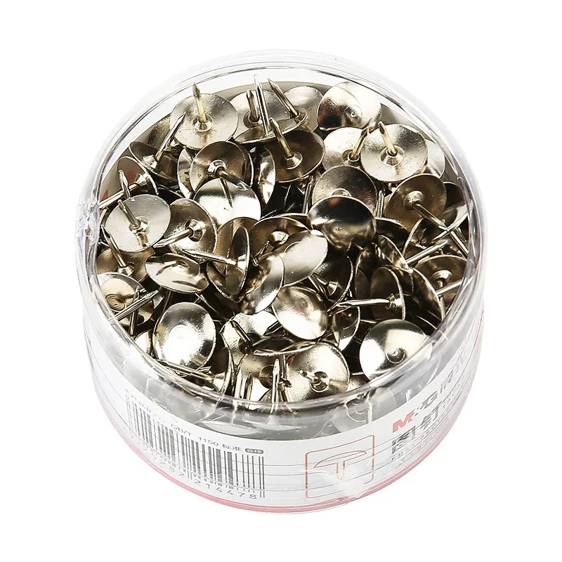 M&G Silver Pushpins Metal Thumb Tacks Map Drawing Push Pins Crafts Office Accessories School Supplies Stationery 300 Pcs/BOX