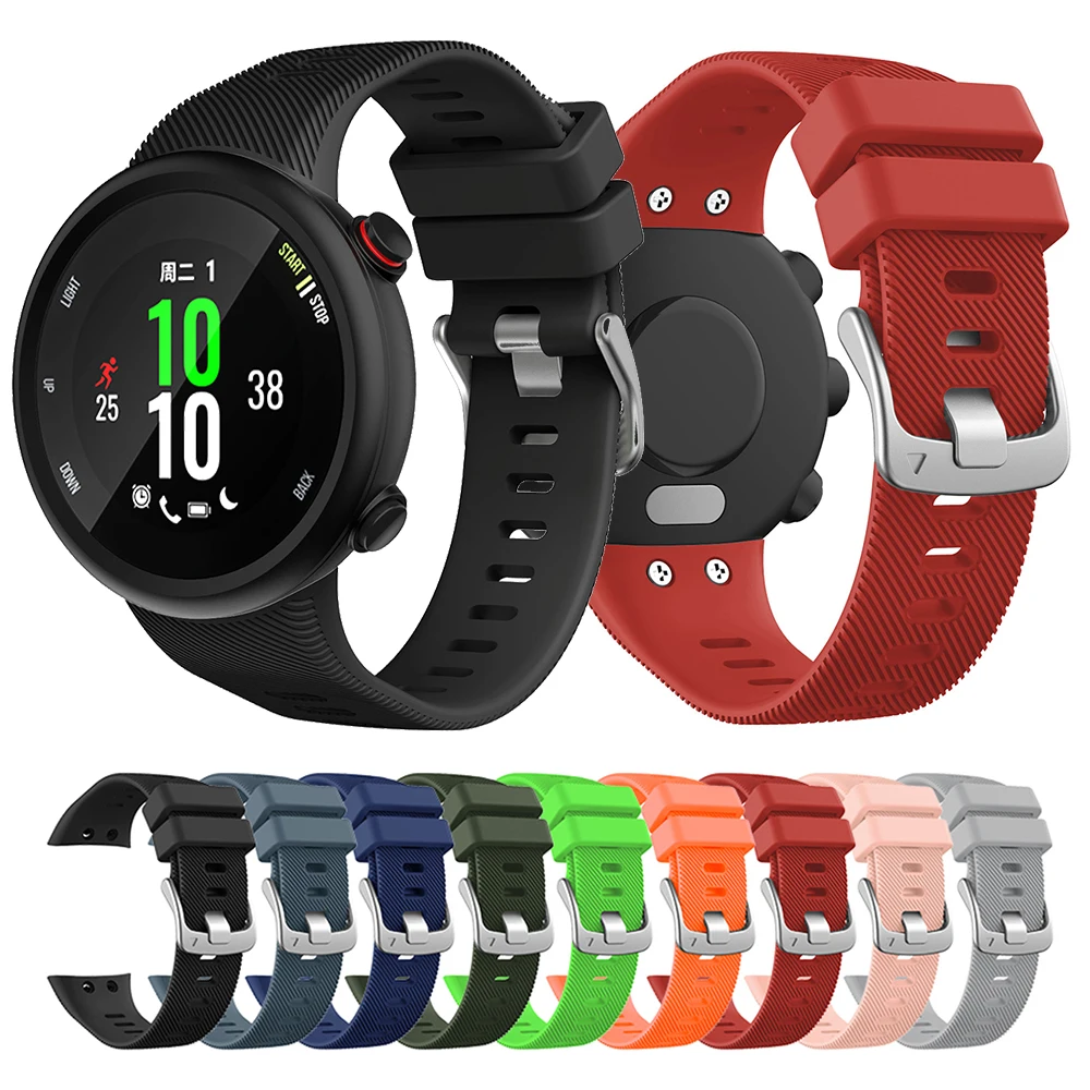 Cinturino In Silicone Sostitutivo Per Garmin Forerunner 45S - Morbido E Comodo (Ricambio) - 2