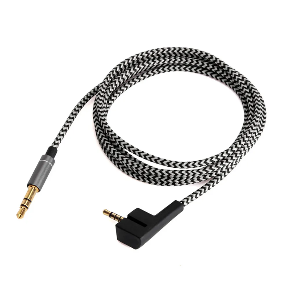 

1.2M / 1.5M Earphone Cable For Sennheiser HD438 HD439 HD461G HD461i HD471i High Quality Nylon Black Headphones Cable Accessories