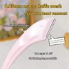 Crescent Trimmer Combination 0.1mm Stainless Steel Blade Novice Easy To Use Removed Eyebrow Comb Portable Eyebrow Trimmer Tools 4