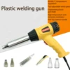 750W Electric Hot Air Gun Heat Gun Temperature Adjustable Welding Gun Auto Plastic Pipe melting Welding Repair Tool 100-600℃ 3