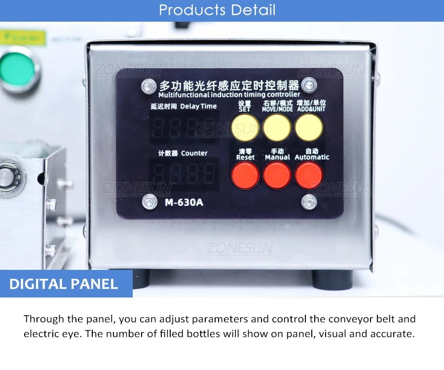 ZONESUN ZS-DTYT2L Pneumatic 2 Nozzles Piston Liquid Filling Machine With Conveyor Belt