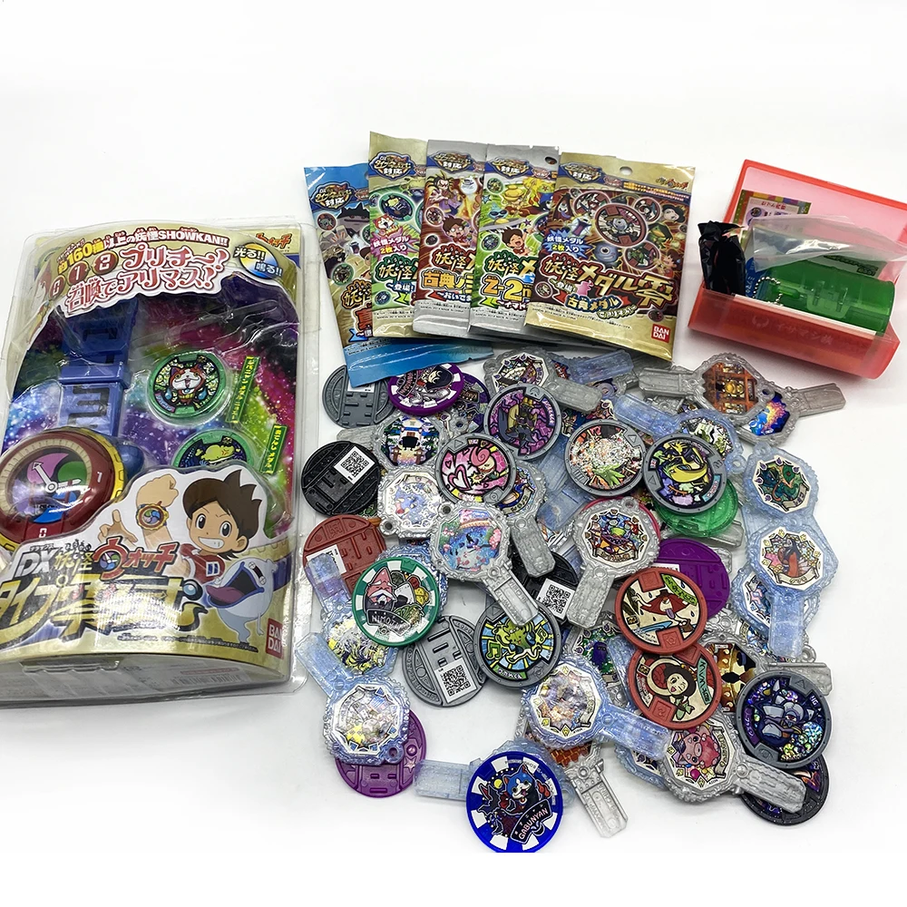 Bandai Japan Yokai Watch Wristwatch for Medals Yo-Kai + 7 Yo Kai Medals  TESTED!!