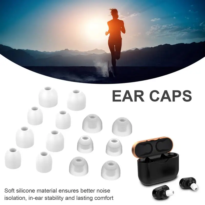 

Soft Silicone Ear Tips Earbuds Suitable For Sony WF-1000XM4 WF-1000XM3 Replacement In-Ear Cap Covers 7 Pairs High Quality