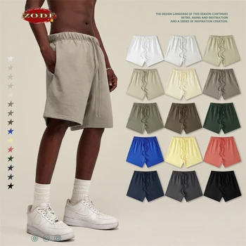 ZODF 2025 Summer Men Heavy Weight 425gsm Cotton Shorts Unisex Women Loose High Street Comfortable Solid Pants Streetwears HY0495 1