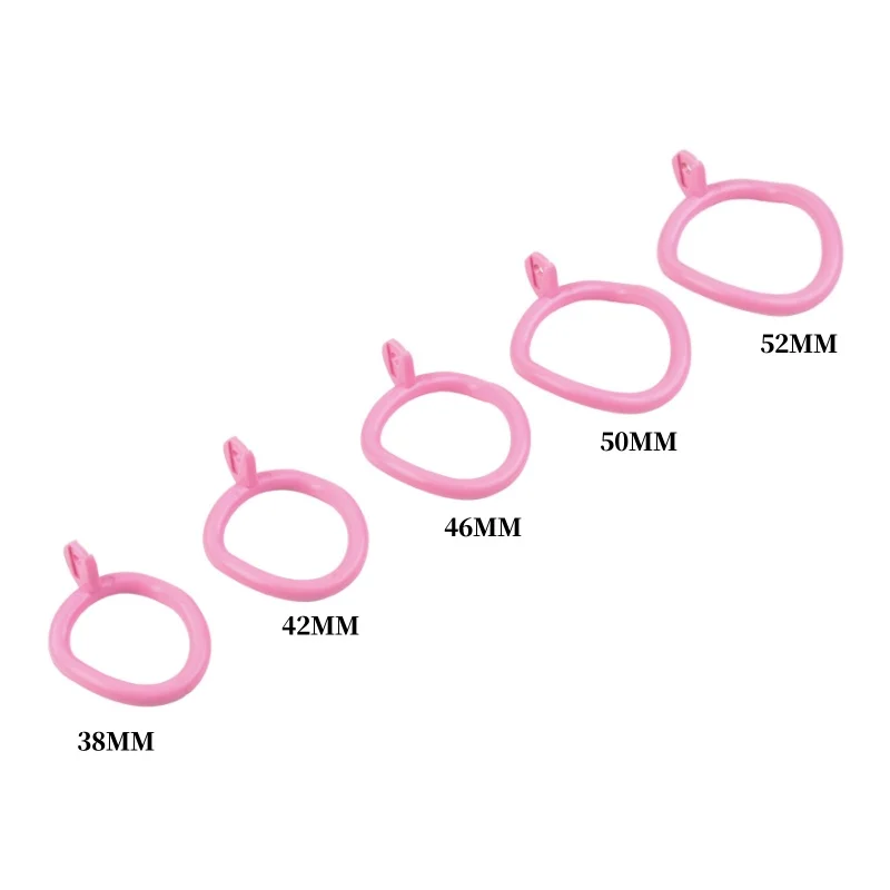 Pink Male Penis Chastity Cage Set Small Bird Chastity Cage Belt With Padlock 5 Cock Ring Penis Bondage Slave Man Sex Toy penis chastity cage chastity lock sex toy