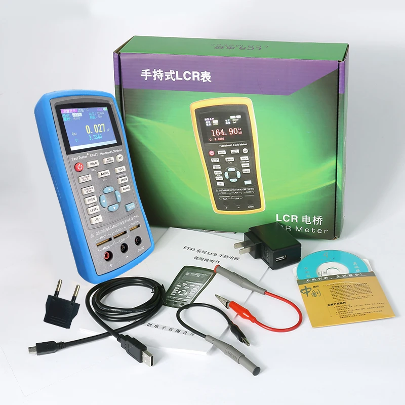 ET43 Series Handheld LCR Digital Bridge Meter Multifunctional Capacitance Inductance Resistance Meter