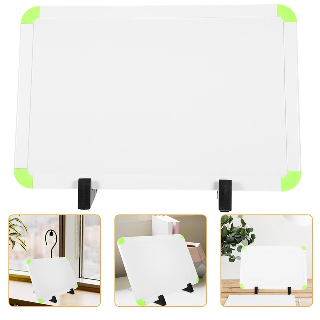 Tableau blanc magnétique effaçable à sec, tablette d'écriture, affichage el  liatif, peinture de bureau, petit support double face - AliExpress