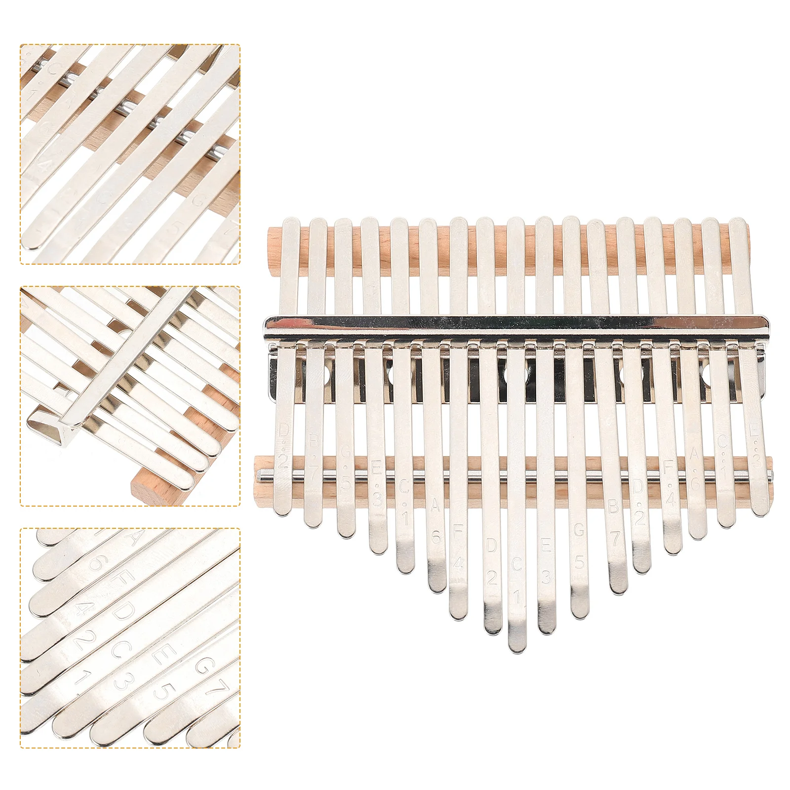 

Thumb Piano Accessories Handmade Kalimba Kit DIY 17 Tones Supplies Homemade Kits