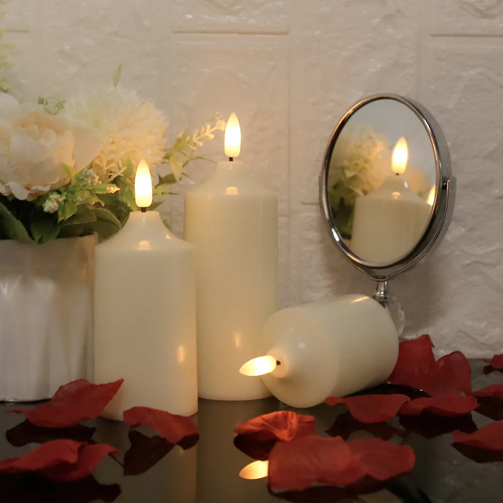 Bougies LED Sans Flamme - Lot De 6 Avec Télécommande Et Timer - Décoration Intérieure Et Extérieure