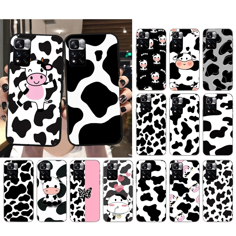 

Cow Milk Print Phone Case For Xiaomi Redmi Note 13 12 Pro 11S 11 10 Pro 10S Note 12R 12S 12 Pro Redmi 10 12